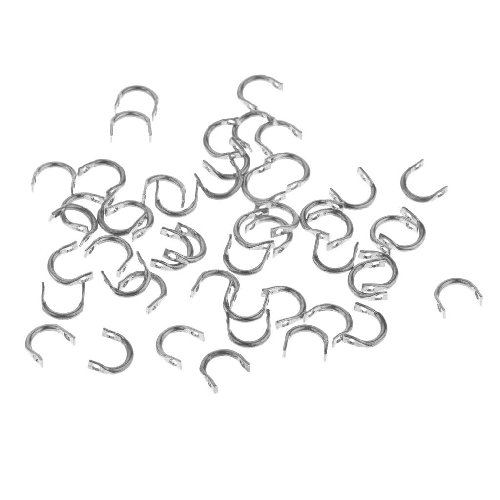 100 Pieces M +100 * S Fishing  Spinner   Folded Clevises Tackle