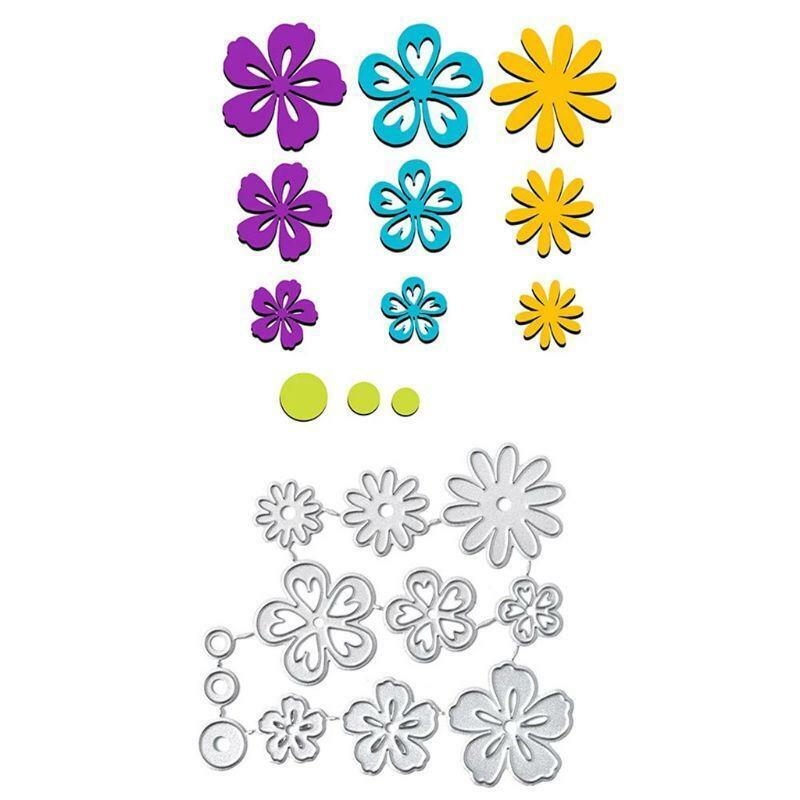 Mini Flowers Metal Cutting Dies Stencil Scrapbooking DIY Album Stamp Paper Card
