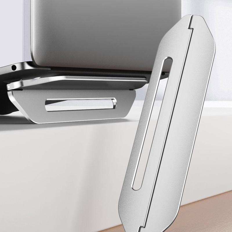 Foldable Cooling Premium Aluminum Notebook Stand Small Invisible Laptop Riser