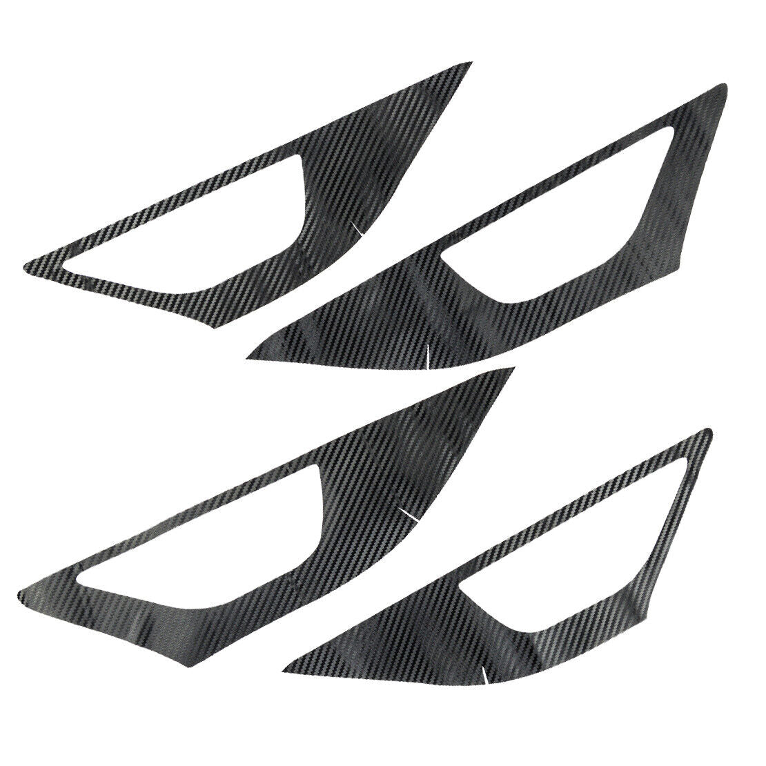 1set Carbon Fiber Texture Door Handle Bowl Cover Trim Fit for Subaru Outback