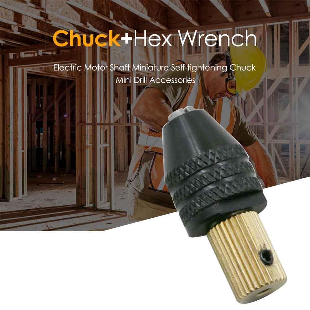 Electric Motor Shaft Self-tightening Chuck Mini Drill Accessories (3.17mm)