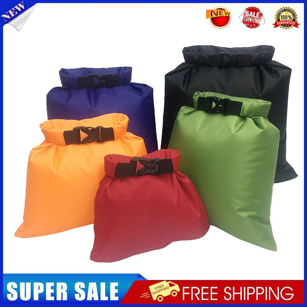 5pcs 1.5-6L Outdoor Waterproof Dry Bag Storage Pouch Swimming Floating Bags