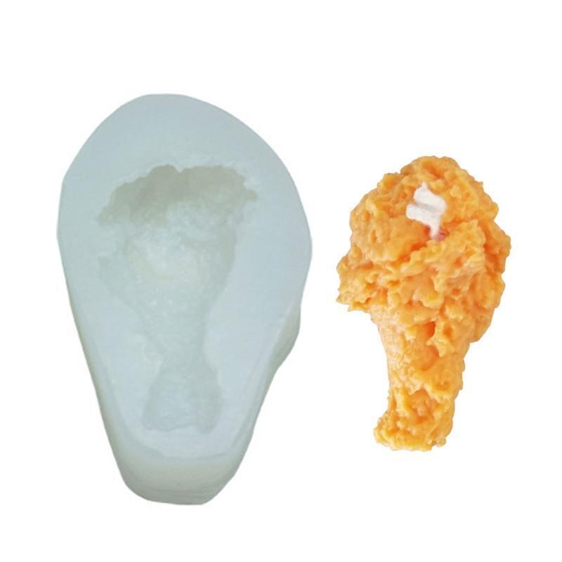 Silicone Fondant Mold Cartoon Cake Chocolate DIY Baking Moulds Chicken Leg Shape