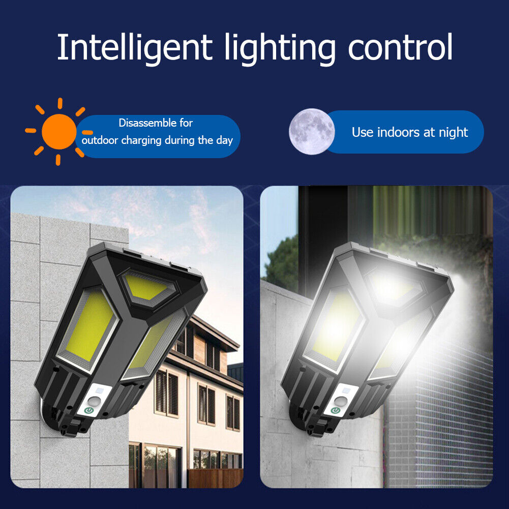 Solar Wall Lamp COB LED Waterproof PIR Motion Sensor Outdoor Yard Light (D)