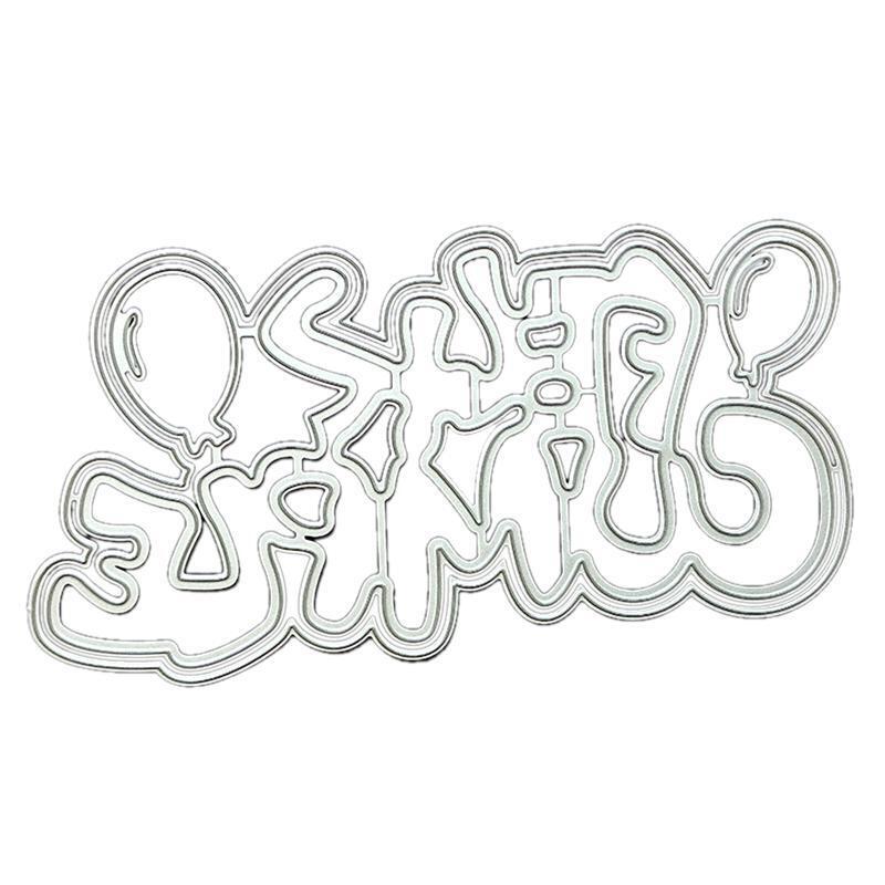 Cumple Metal Cutting Dies Scrapbooking Stencil Die Cuts Card Embossing DIY Photo