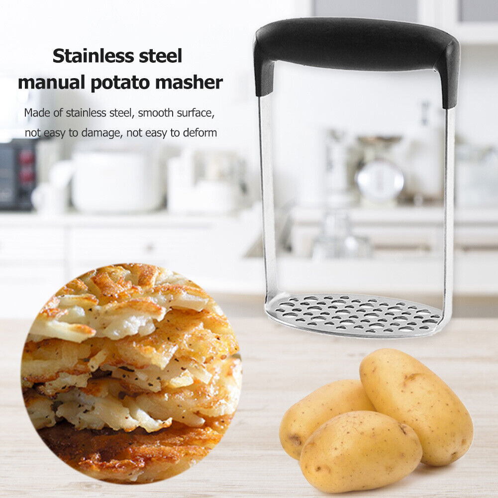 Stainless Steel Potato Masher Manual Press Fruits Puree Ricer Crusher Tools