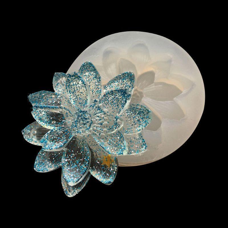 Camellia Rose Flower Silicone Mold for DIY Jewelry Craft Supplies Home Decor
