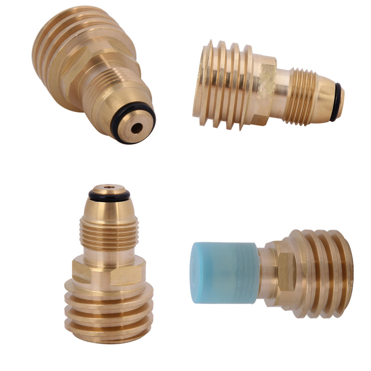Brass POL to QCC1 Valve Propane Gas Tank Convert Joint for Camping Gas Tank Use