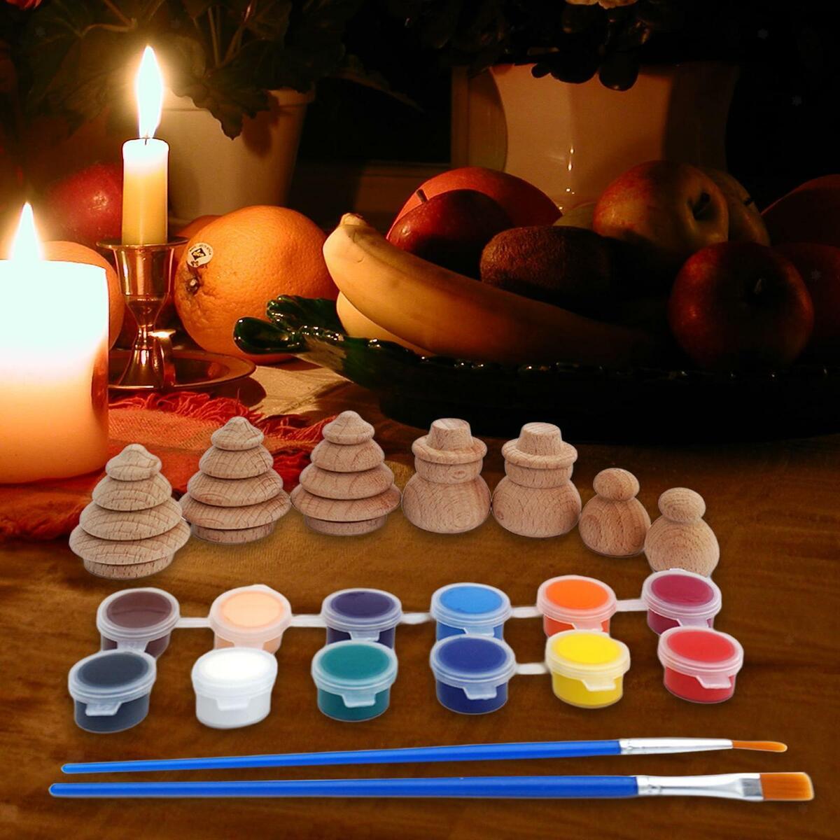DIY Graffiti   Painted Art Crafts Snowman for Children Baby Toddlers