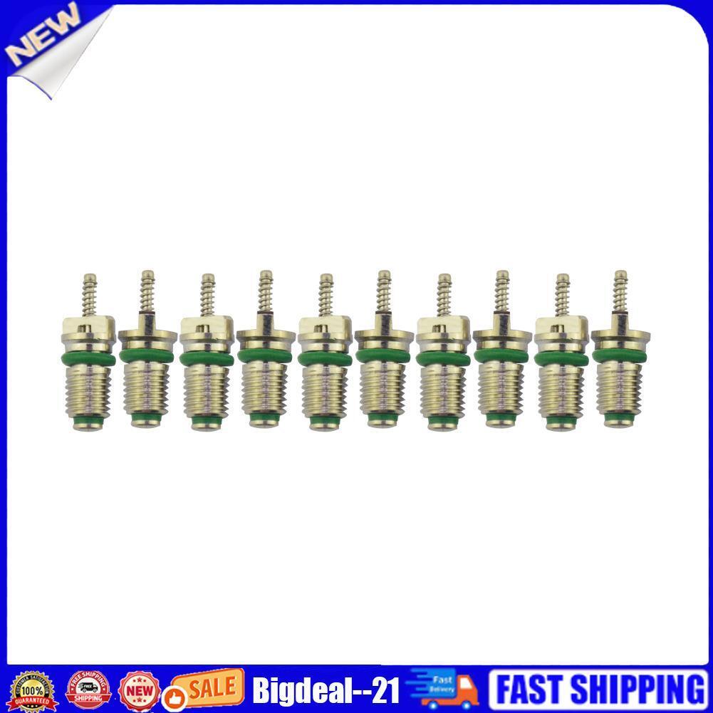 10pcs R134a Car A/C Valve Cores Auto Air Conditioning Valve Cores Green