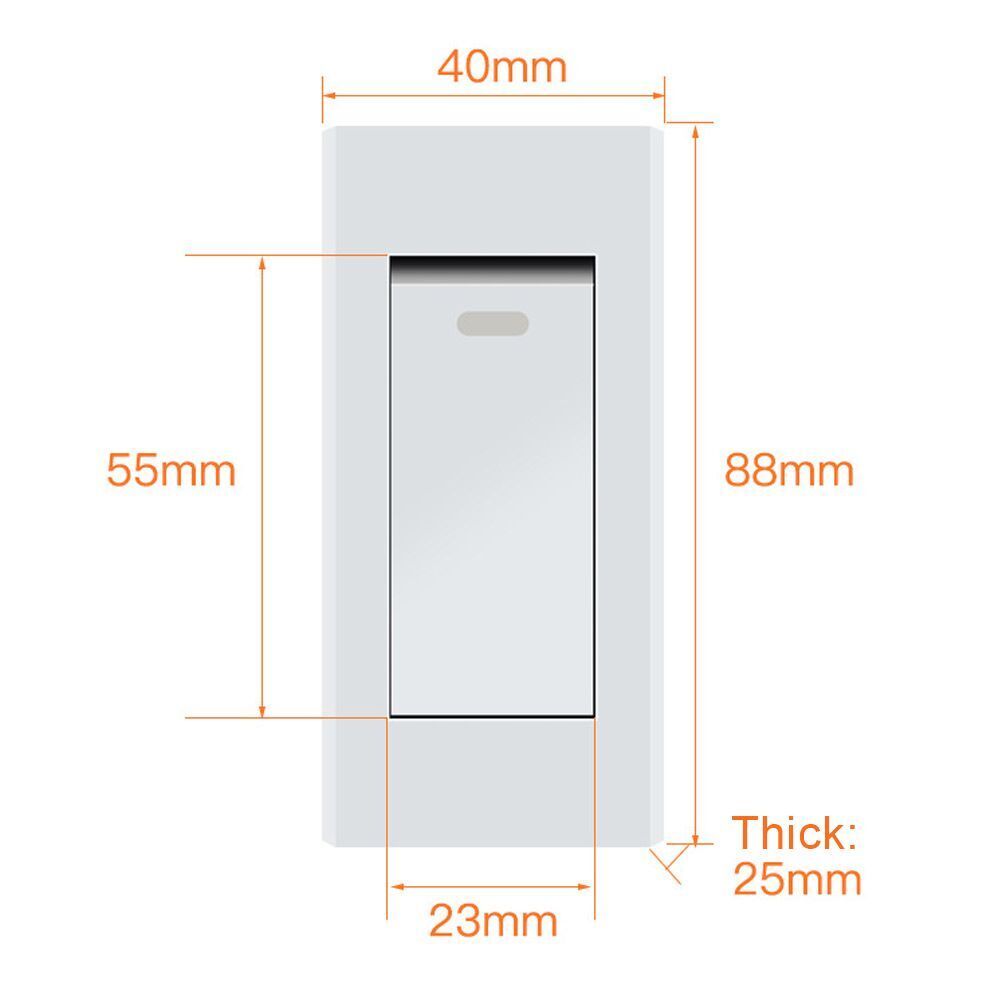 Home LED Indicator Light Toggle Switches Rocker Switches Bedside Lamp Switches