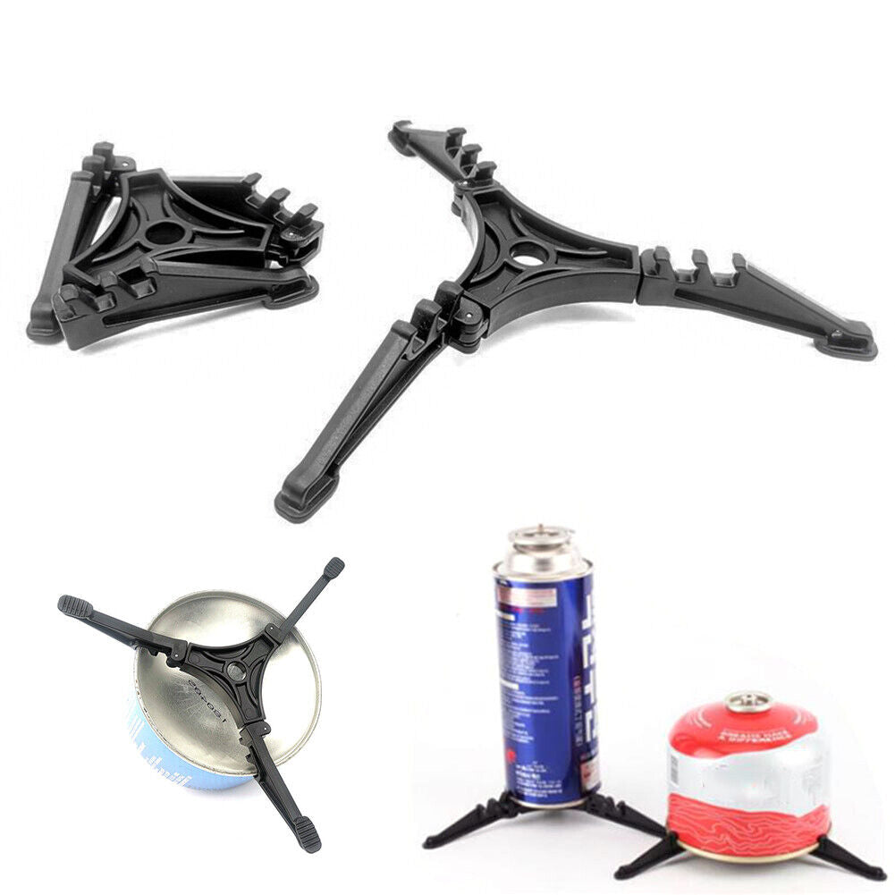 Gas Tank Holder Bracket Outdoor Camping Air Bottle Tripod Canister Stand
