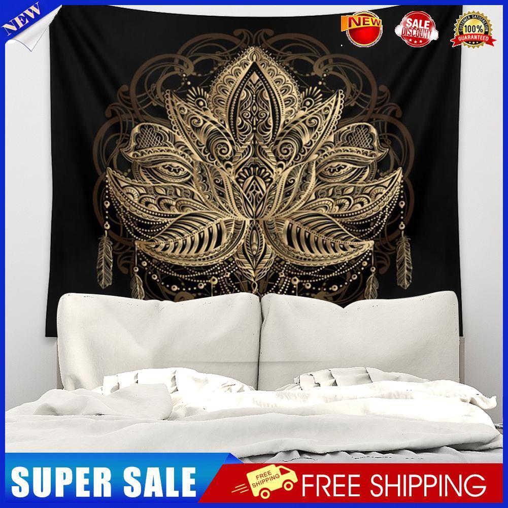 Flower Tapestry Wall Hanging Carpets Bedspread Throw Cover Mat (200X145cm)
