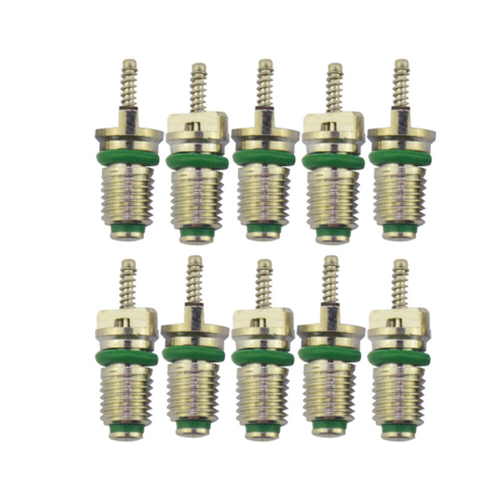 10pcs R134a Car A/C Valve Cores Auto Air Conditioning Valve Cores Green