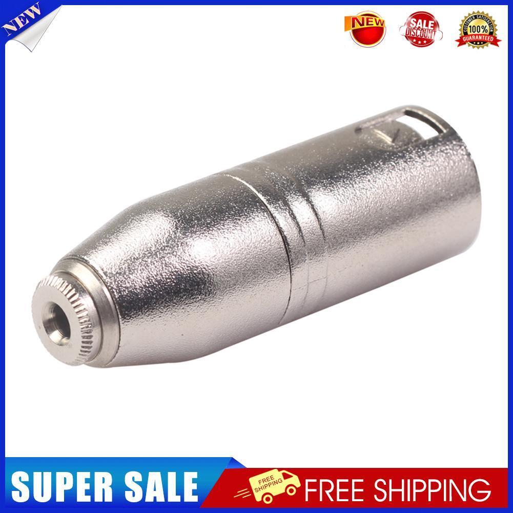 3.5mm TRS Stereo Female to XLR 3pin Male Audio Mixer Connector Plug (1pc)