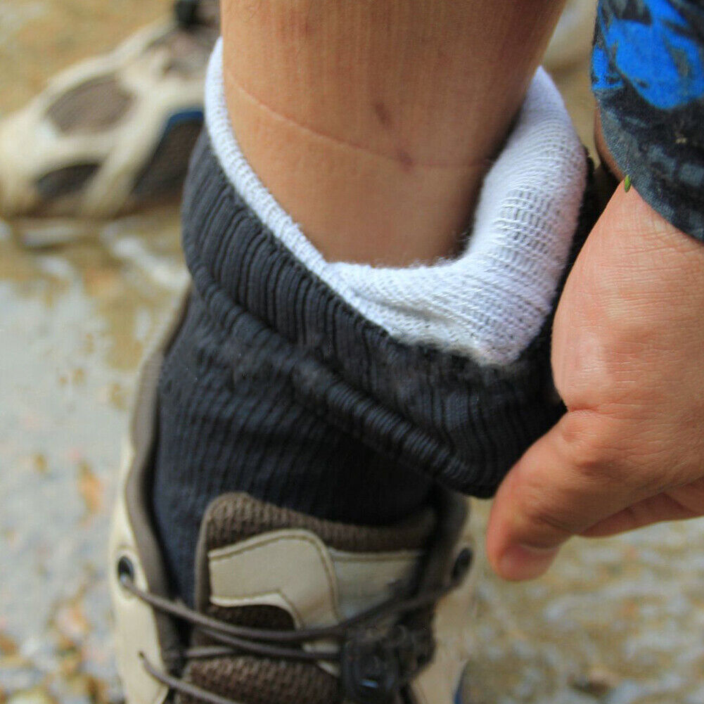 Men Outdoor Sports Waterproof Stockings Winter Breathable Skiing Socks (M)