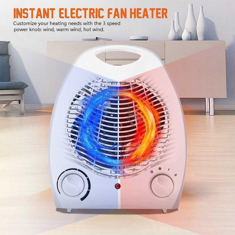 Space Heater 2 in 1 Portable Air Circulating & Heating Modes for Office Home Use