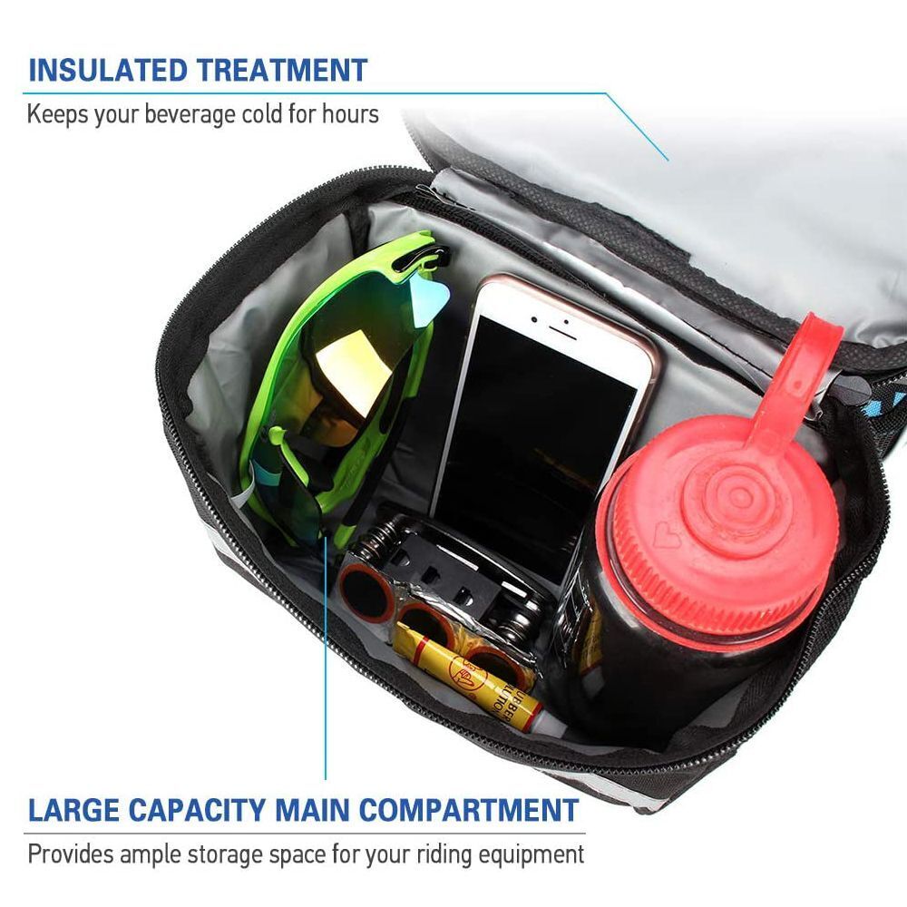 Reflective Rack Front Tube Pannier Bicycle Handlebar Bag Bike Cycling Bags