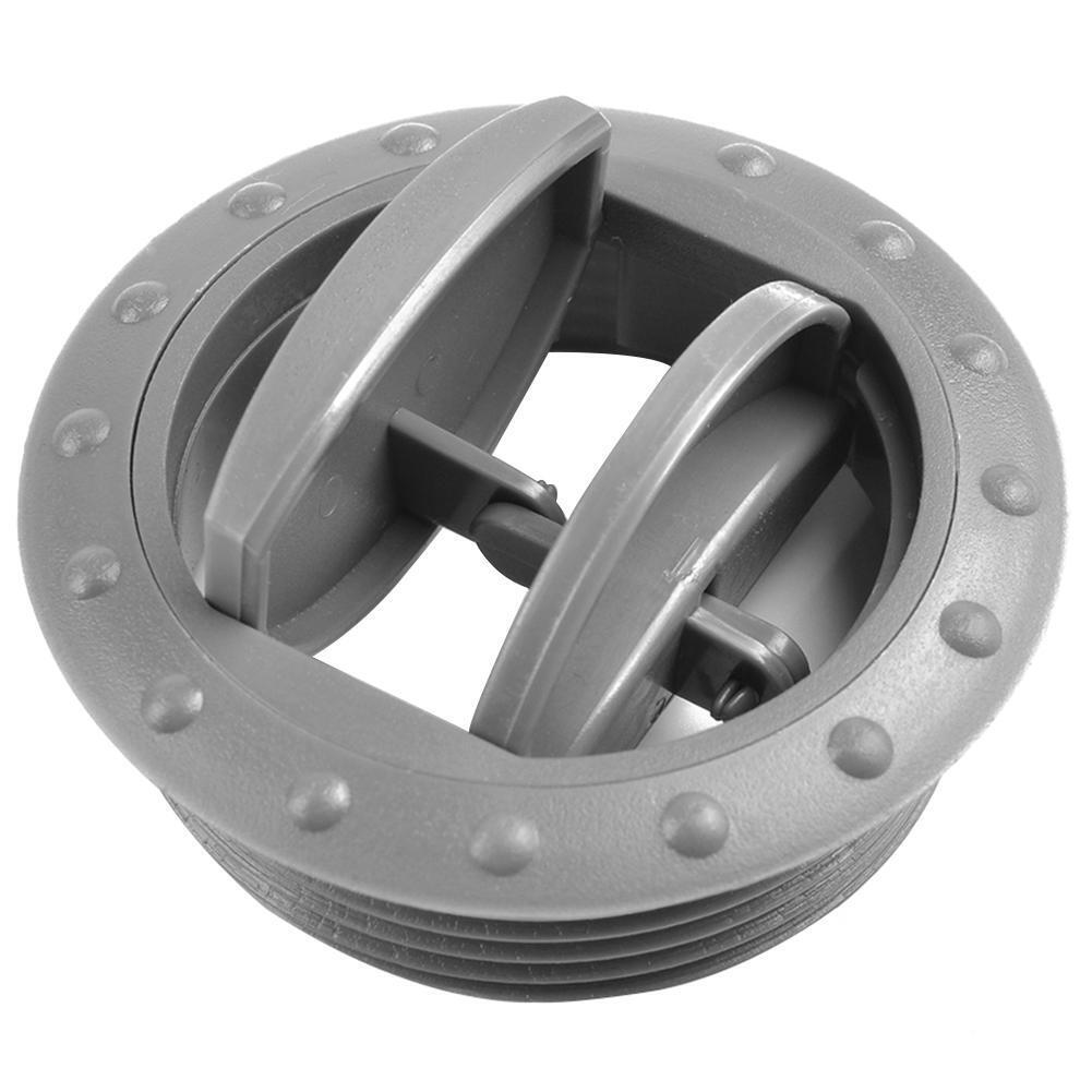 60mm Car RV ATV A/C Vent Air Outlet Rotating Interior Round Ceiling (Grey)