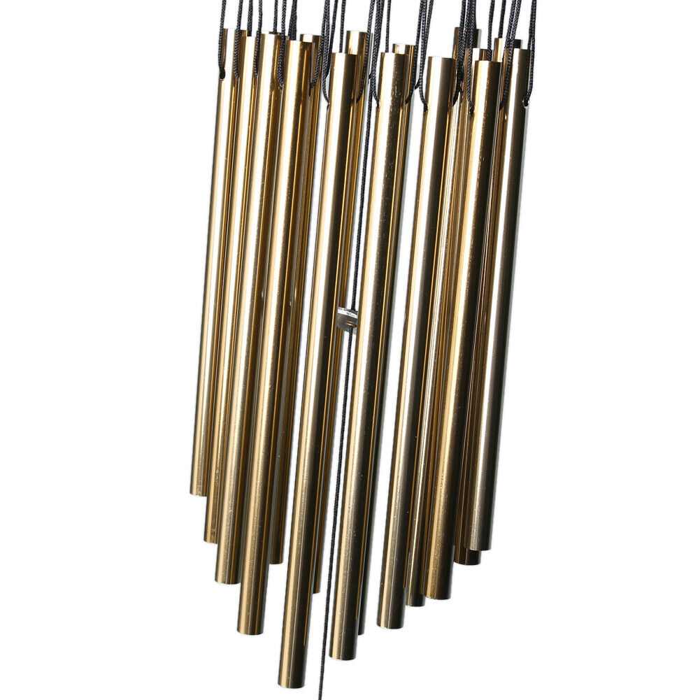 Outdoor Living Wind Chimes Yard Garden Tubes Bells Copper 16 Tubes