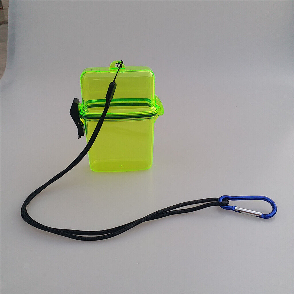 Snorkeling Dry Container & Carabiner for Kayaking Fishing Surfing Yellow