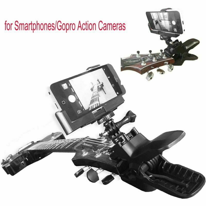 Guitar Headstock Phone/Camera Fixing Clamp Clip Recording Guitar Playing Shots