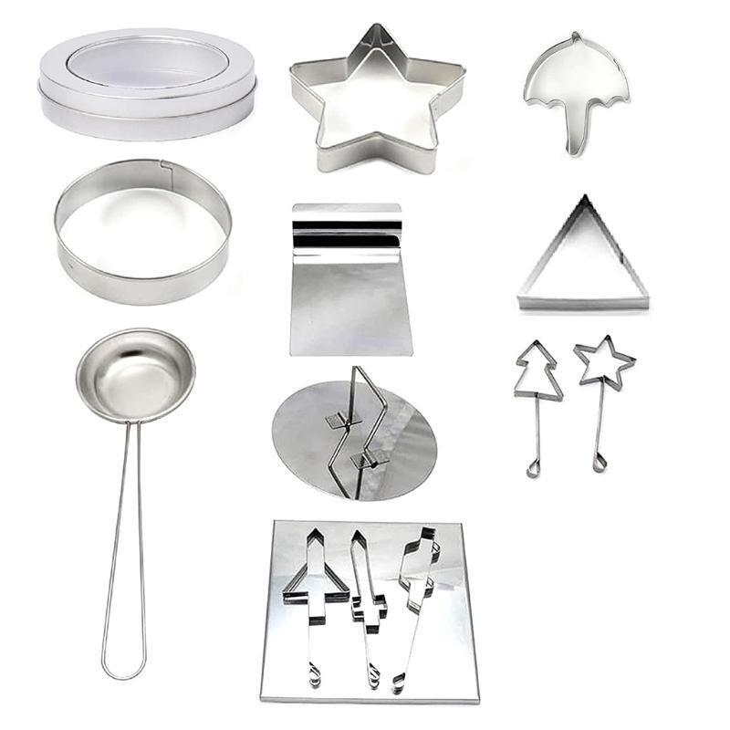 Mini Cookie Cutter Shapes Set Sugar Pie Making Kit Fondant Biscuit Cutters
