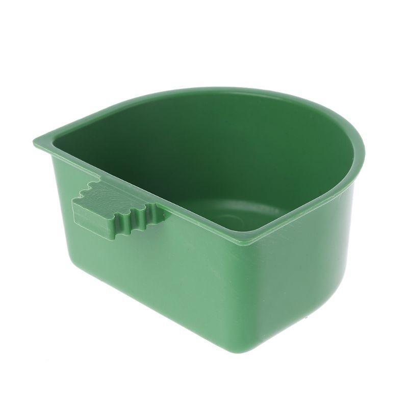 Plastic Parrot Feeder Food Water Bowl Pigeons Birds Cage Sand Cup Feeding