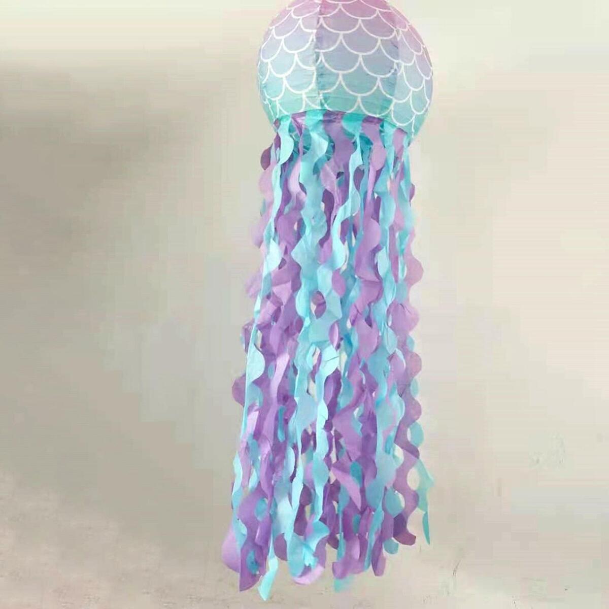 Paper Lanterns Ornament Mermaid Bedroom Accessories for Birthday