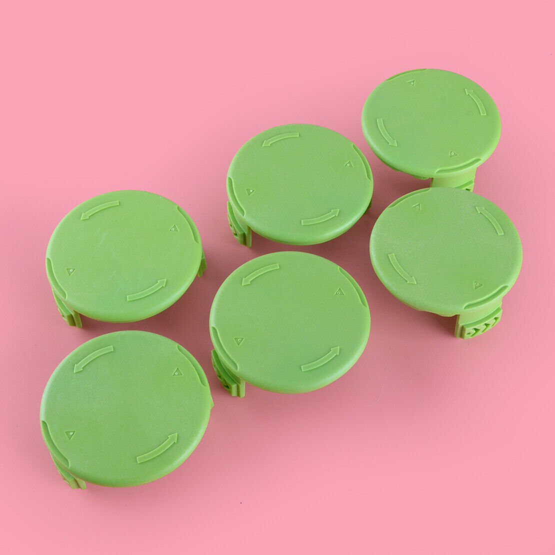 6pcs Trimmer Spools Coil Cover Cap Fit For Greenworks 21222A 21602 21062 21132