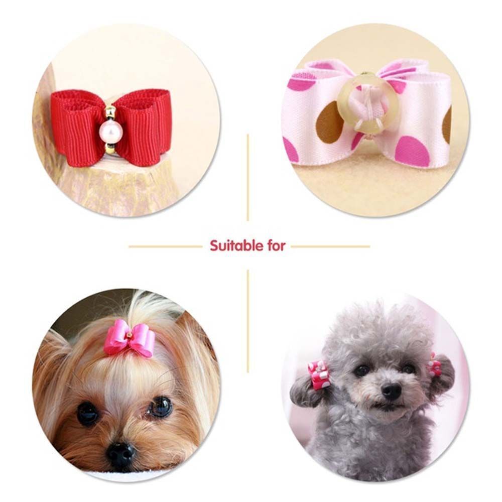 Accessories Handmade Bow-tie Lace Hairpin Pet Headwear Dog Bowknot Pet Supplies