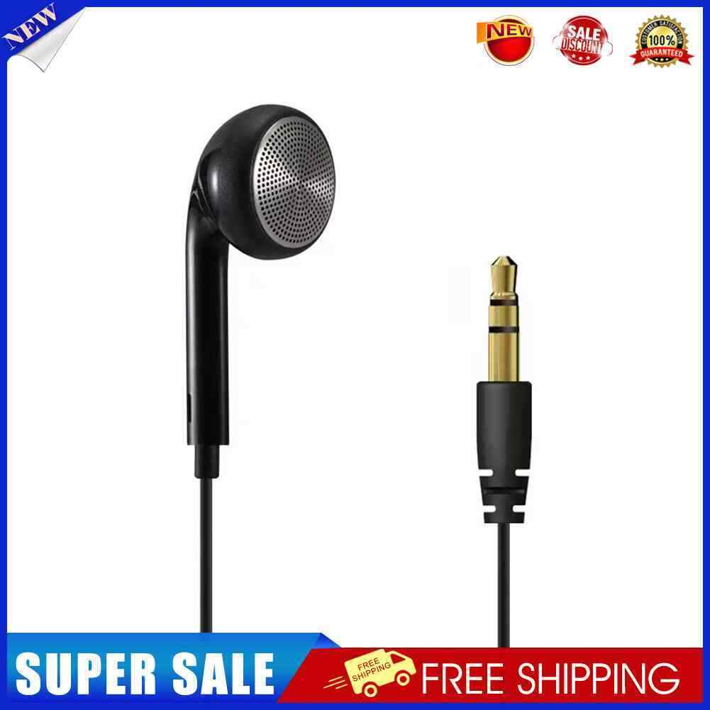 Single Side Wired in Ear Earbud 3.5mm Plug Walkie Talkie Mono Headphone Kit
