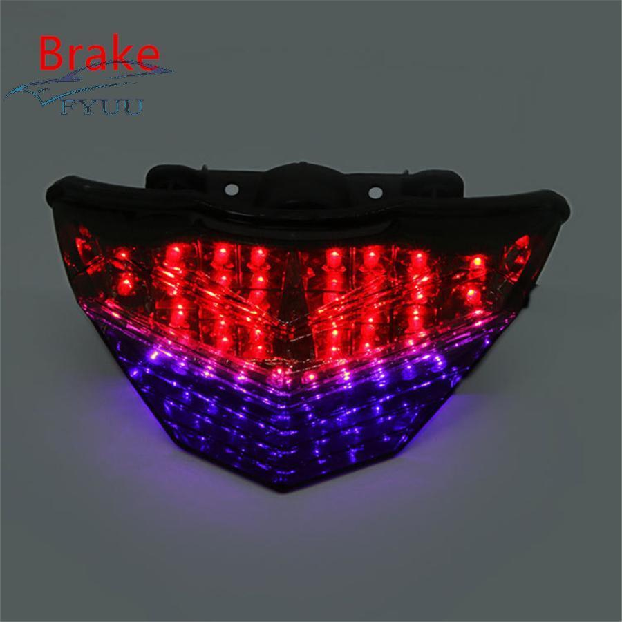 Rear LED Turn Signal Tail Brake Light For Kawasaki Ninja 250 250R 300 Z300 13-16