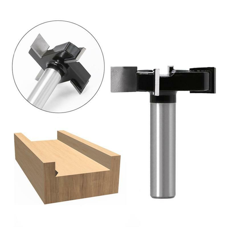 1/2" Shank Wood Milling Cutter Planing Flattening Router Bit Woodworking Tool