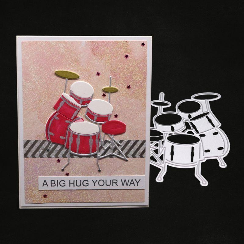Drum Metal Cutting Dies Stencil DIY Scrapbooking Album Stamp Paper Card Decor