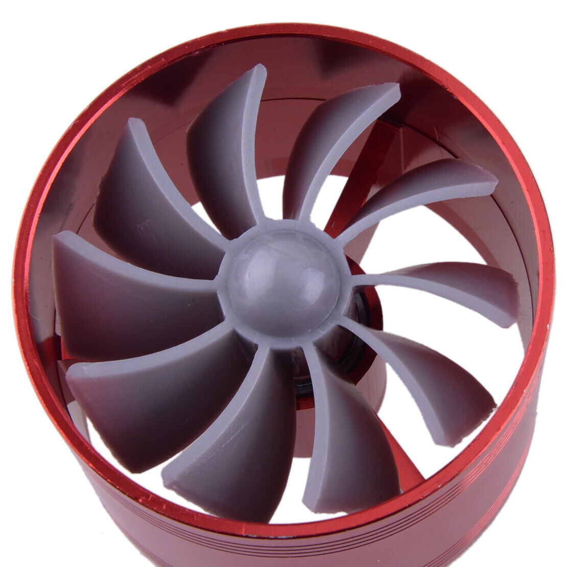 AIR INTAKE Single FAN SUPERCHARGER TURBO GAS FUEL VORTEX KIT SAVER Universal