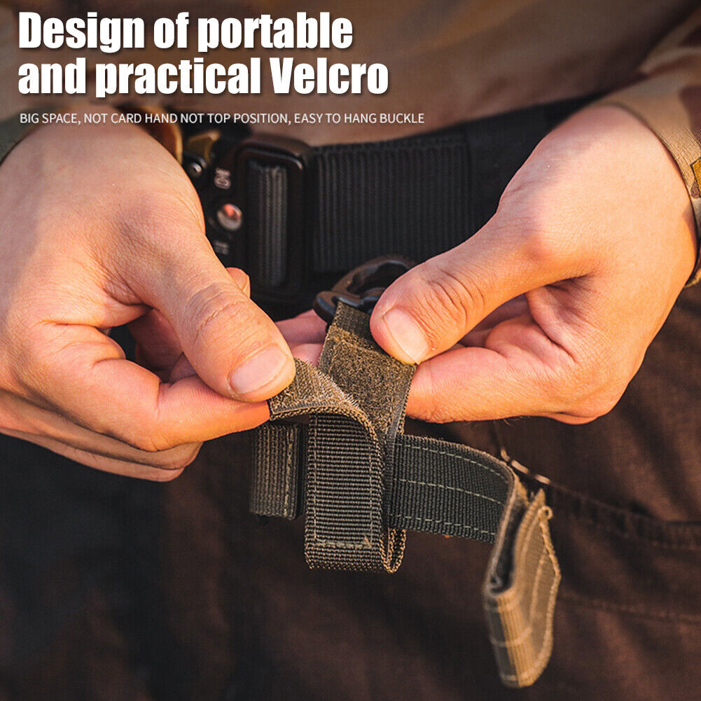 2x Outdoor Gloves Hook Storage Buckle Climbing Rope Hanging Buckles (Khaki)