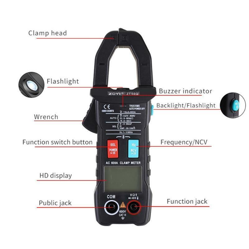 6000 Counts Auto-Ranging Multimeter with DC/AC Voltage & AC Current Resistance