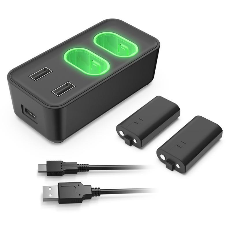 Charging Station Dual Charging Cradle with Battery Pack Fit for X Series X|S