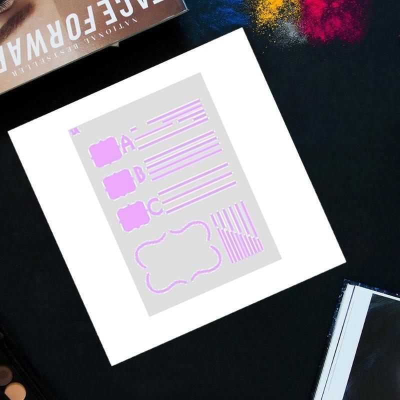 12 PCS Creative Personal Planner Diary Painting Stencil Kit for DIY Scrapbooking