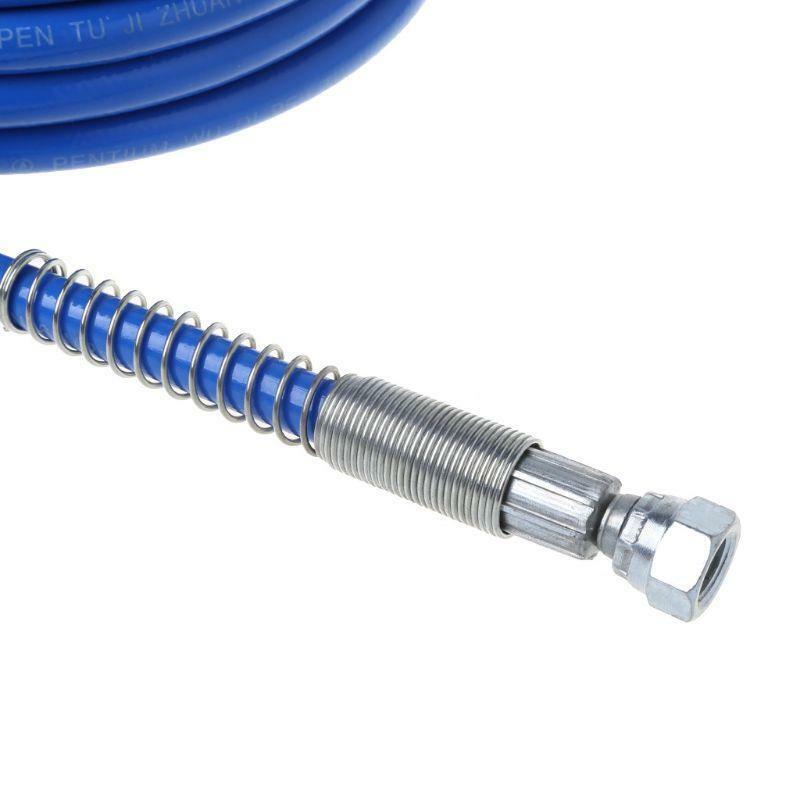 15m Airless Paint Spray Hose Tube Pipe 5000PSI Sprayer Fiber For Sprayer Gun New