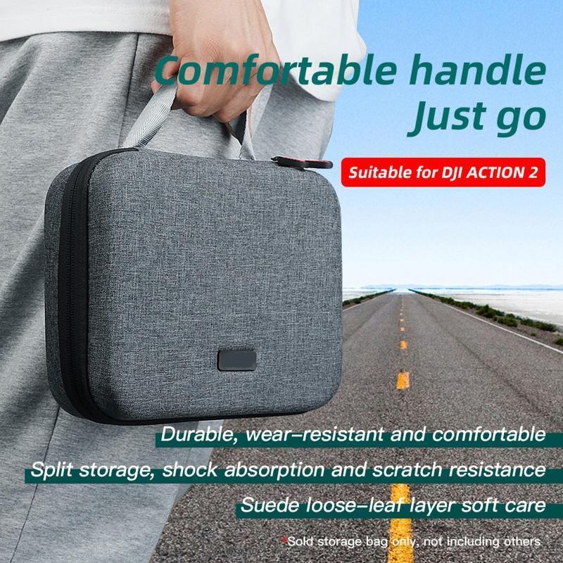 Storage Handbag Travel Carrying Case Pouch for DJI Action 2 Camera Accessories