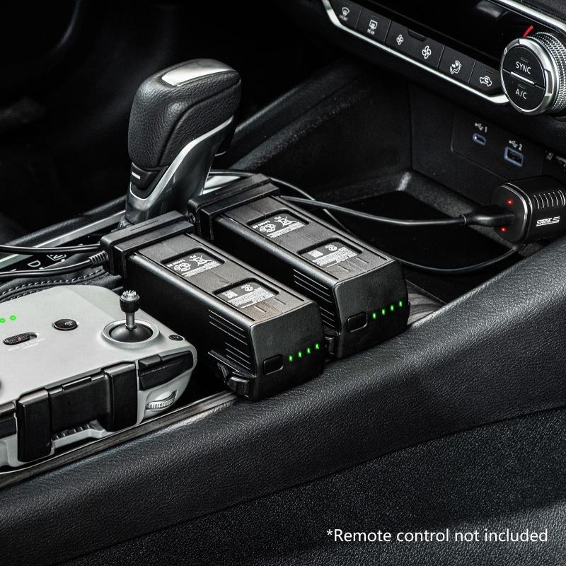 2-in-1 Car Charger Compatible with Mavic 3 Intelligent Dual Battery Charging Hub