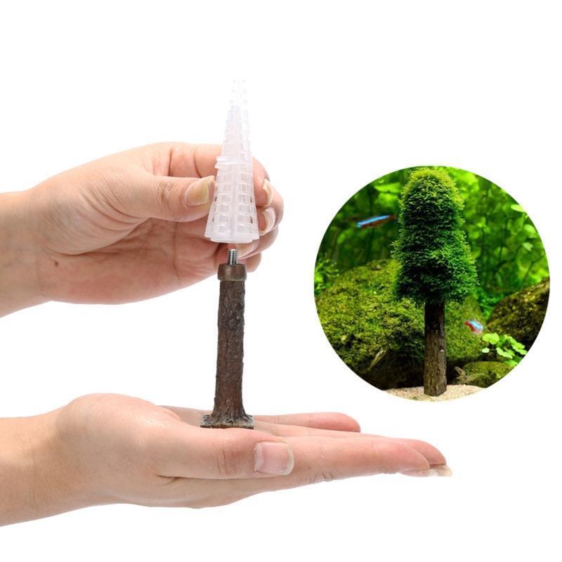 Aquatic Plants Moss Holder Live Grass Bracket Fish Tank Decor Accessories