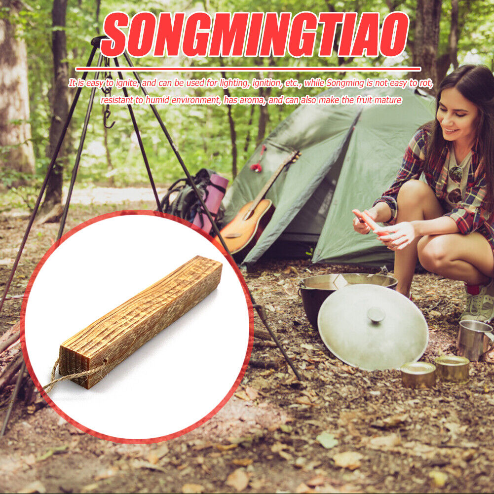 BBQ Bonfire Pinewood Charcoal Fire Outdoor Camping Hiking Survival Tools