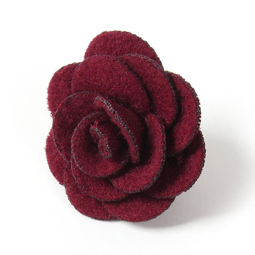 Men Women Rose Flower Brooch Suit Wedding Party Pins Jewelry Gift (260617)