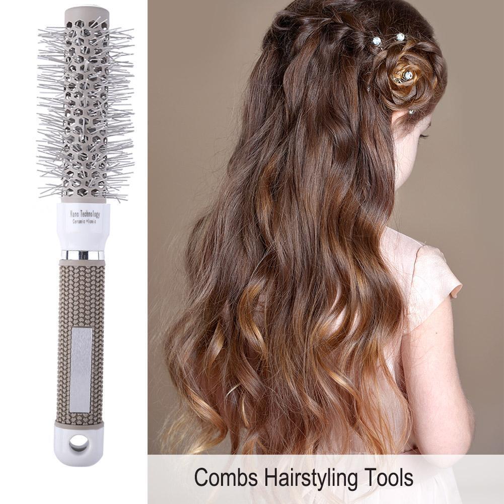 5pcs/set High Temperature Resistant Ceramic Iron Round Hair Comb Hairbrush
