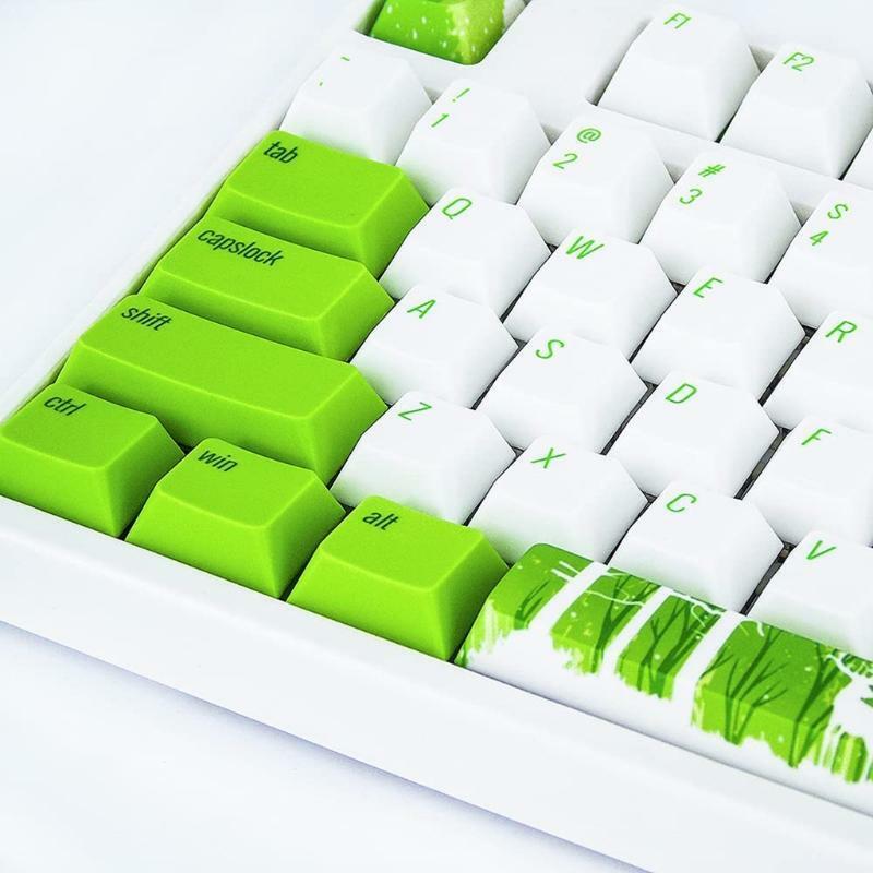 110 Pieces OEM Profile 5 Sides Dye-Sub Light-proof Keycap for Cherry MX Switches