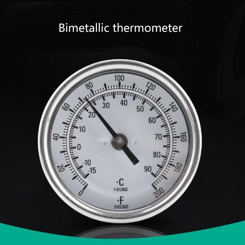 Multipurpose Thermometer with Dual Scale Stainless Steel Temperature Gauge Meter