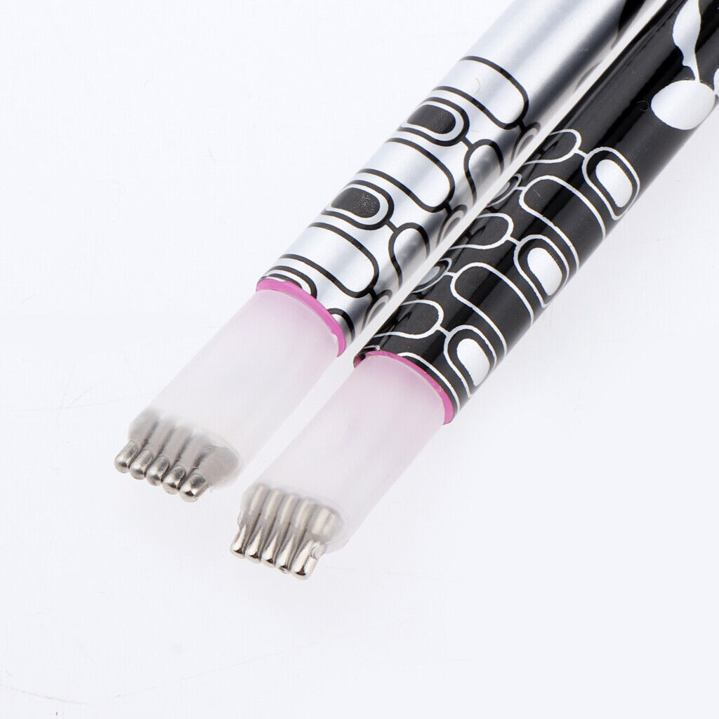 2 Pack Cat Eye Magnetic Stick for UV Gel Dual-ended Magnet Pen Manicure Nail Art